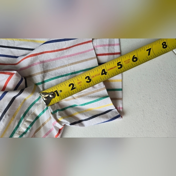 J. Crew striped tie waist shorts Multicolor stripes with bow size 2 - Picture 11 of 12